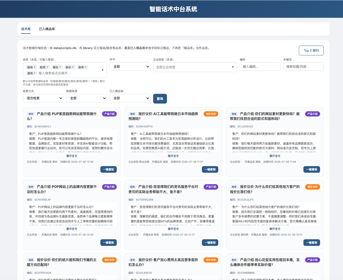 AI 话术库